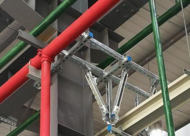 五寨该抗震支架的整体式支吊架结构协调性好